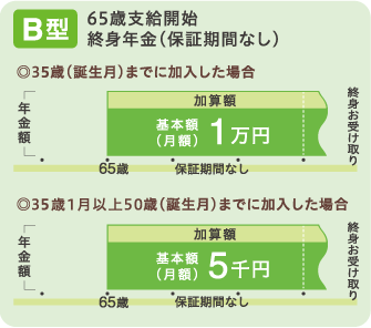 2口目の終身年金B型について