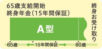 1口目の終身年金A型について